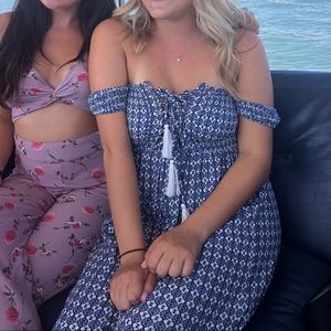 Patterned Jumpsuit with Wide Leg